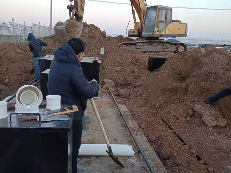 安徽农村生活污水处理设备安装现场