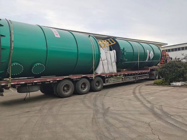 河南食品加工污水机械产品发货现场视频