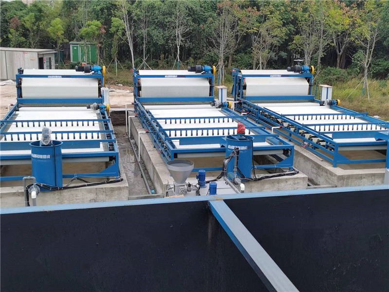 江西河道清淤带式压滤机现场